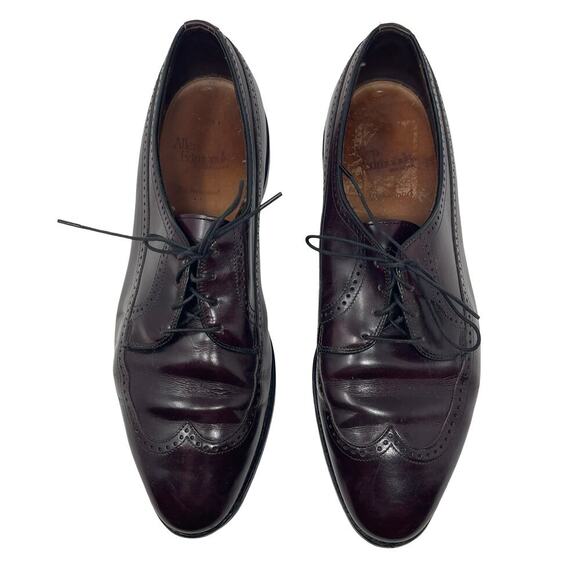 Allen Edmonds Richmond Mens Size 11 Oxford Wingtip Burgundy Leather Shoes main image 4